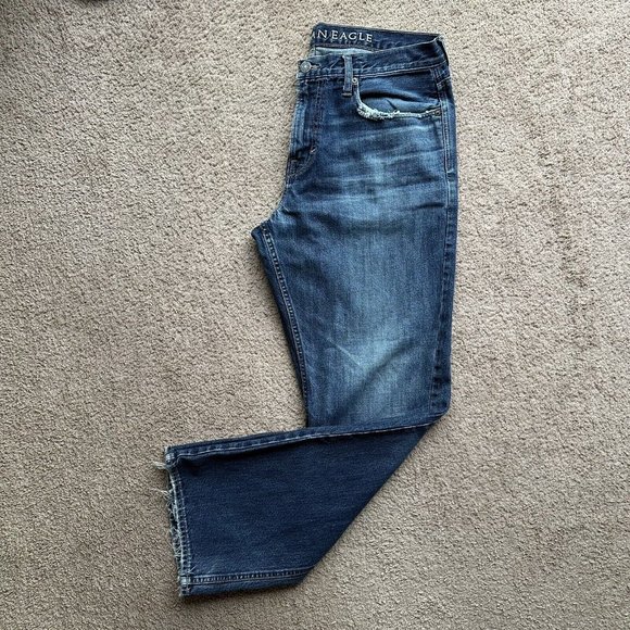American Eagle Outfitters Other - American Eagle Jeans Mens 36x33 Bootcut Mid Rise Blue Medium Wash Denim